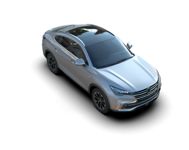 Arka planda izole edilmiş modern lüks araba. 3d oluşturma