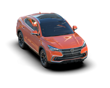 Siyah arka planda bir araba. 3 Boyutlu Hazırlama