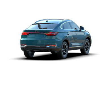 Karanlık bir arka planı olan modern bir cip. 3d oluşturma