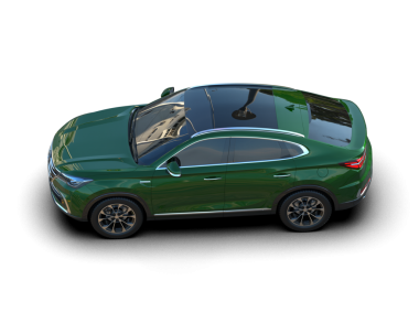 Modern küçük araba izole edilmiş. 3d oluşturma