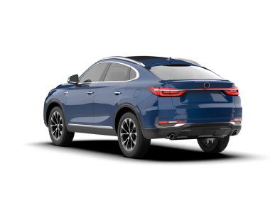 gerçekçi modern araba. yan görünüm.