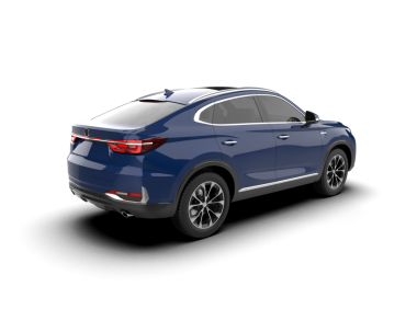 Daha az jenerik mavi bir SUV 'un 3D görüntülenmesi