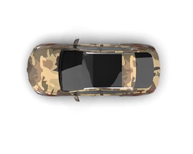 Askeri bir aracın 3 boyutlu resmi