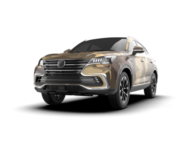 Araç arka planda izole edildi. 3D görüntüleme - illüstrasyon