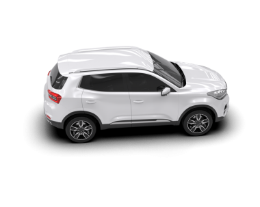 Araba beyaz arka planda izole edilmiş. 3d illüstrasyon.