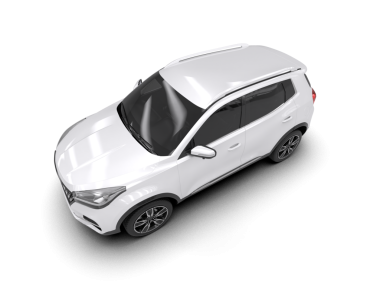 Modern araba. 3d oluşturma