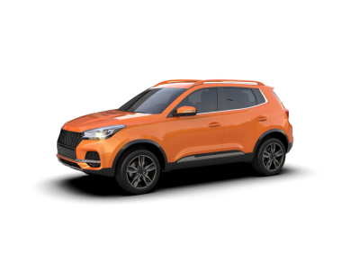 Beyaz arka planda modern bir araba. 3d illüstrasyon - illüstrasyon