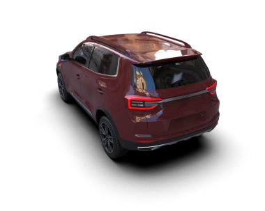 Siyah arkaplandaki araba 3 boyutlu görüntüleme