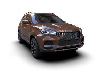 modern SUV arabası 3 boyutlu izole edilmiş