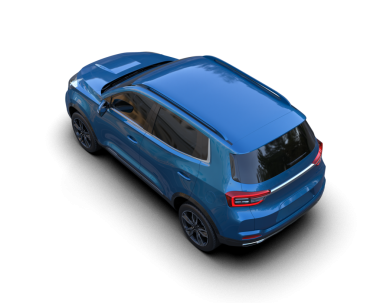 Siyah arkaplanda bir araba.