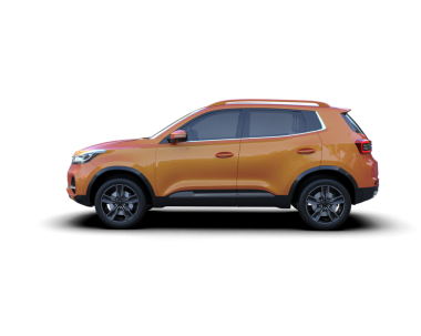 Araba beyaz zemin üzerine