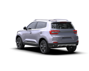 Bir markanın 3 boyutlu görüntülenmesi - arka planda daha az genel SUv izole edildi