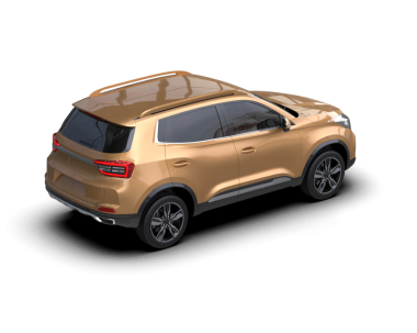 Araba manzaralı. 3d illüstrasyon.