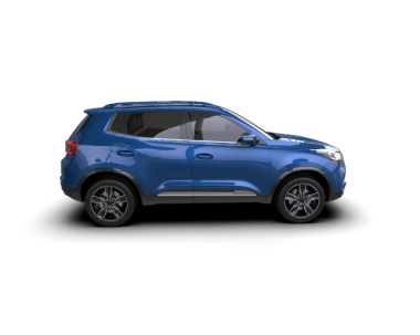 Beyaz arka planda modern bir araba. 3d oluşturma