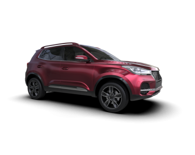 Kırmızı araba siyah arka planda izole edilmiş. Senin yolun. 3d oluşturma.