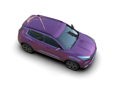 Bir arabanın 3 boyutlu resmi.