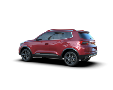 Araba arka planda izole. 3D görüntüleme - illüstrasyon