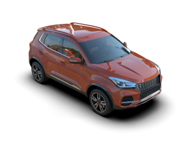 Siyah arka planda modern araba.