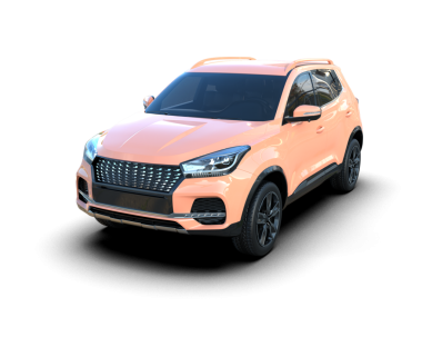 Modern araba arka planda izole edilmiş. 3D görüntüleme - illüstrasyon