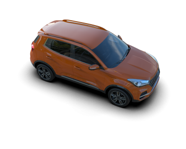 Siyah arkaplandaki araba, 3D görüntüleme