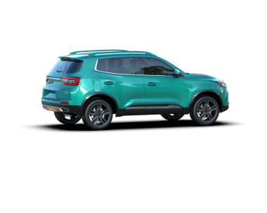 Beyaz arka planda gerçekçi modern SUV