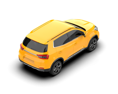 modern SUv beyaz arkaplanda izole edildi