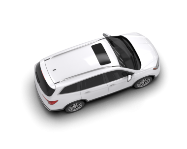 modern SUV arabası beyaz arkaplanda izole edildi. 3 boyutlu görüntüleme