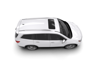 Beyaz arka planda bir araba. Vektör illüstrasyonu.