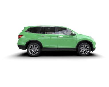 modern yeşil araba gölgeli beyaz arka planda izole edilmiş - 3 boyutlu illüstrasyon