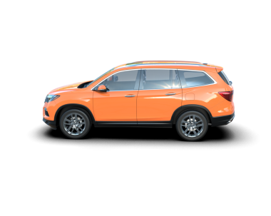 kırpma yolu ile beyaz arkaplan üzerinde modern SUV araba