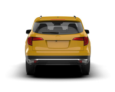 Beyaz arka planda sarı modern araba