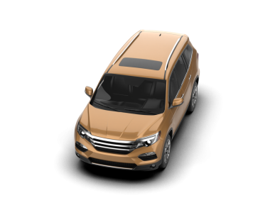 Arka planda modern bir araba. 3d oluşturma