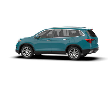 mavi modern SUV yan görüşlü.