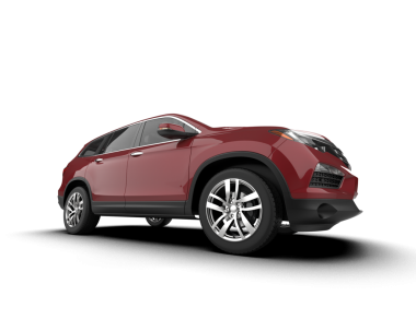 kırmızı modern araba - beyaz izole edilmiş lüks araba