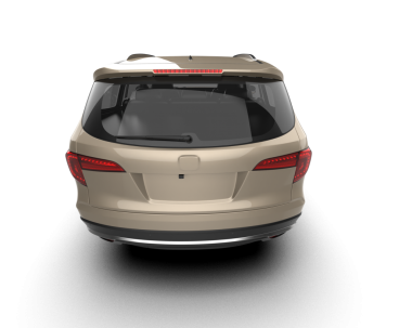 Araba izole edilmiş. 3D görüntüleme - illüstrasyon