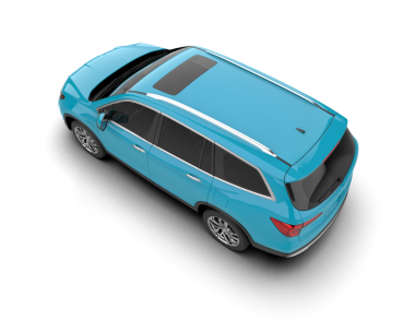 Araba beyaz arka planda izole edilmiş. 3d illüstrasyon.