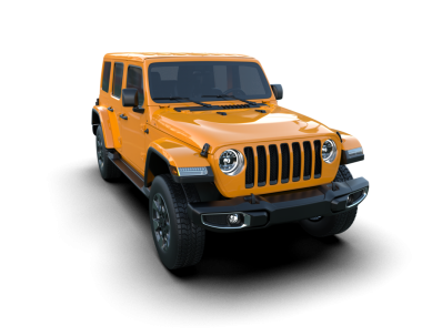 Bir markanın 3 boyutlu görüntülemesi - daha az jenerik SUV arabası siyah arka planda izole edildi