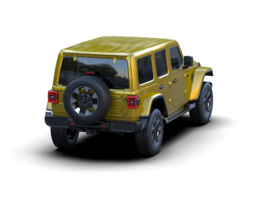 Sarı lüks araba - 3 boyutlu