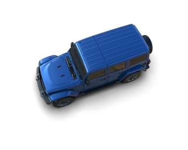 Koyu bir arkaplanda 3 boyutlu mavi bir araba görüntüsü