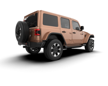 Vücudu olan modern bir araba. 3d oluşturma