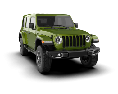 modern yeşil cip - beyaz arkaplanda izole - 3 boyutlu görüntüleme