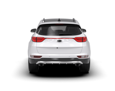 beyaz modern araba - ön görünüm