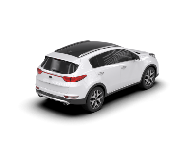 beyaz modern SUv beyaz arkaplanda izole