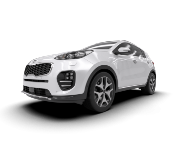 Beyaz arka planda izole edilmiş modern lüks araba. 3d oluşturma