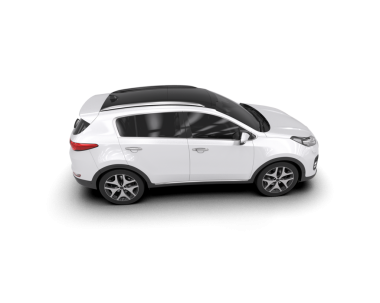 modern beyaz araba beyaz arka plan üzerinde izole