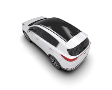 beyaz arka planda modern elektrikli araba