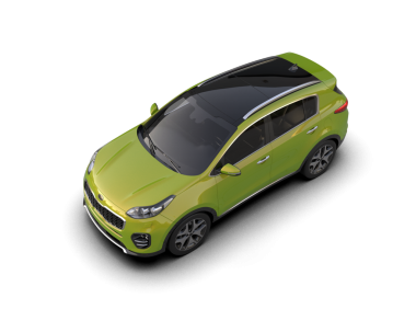 modern küçük yeşil araba