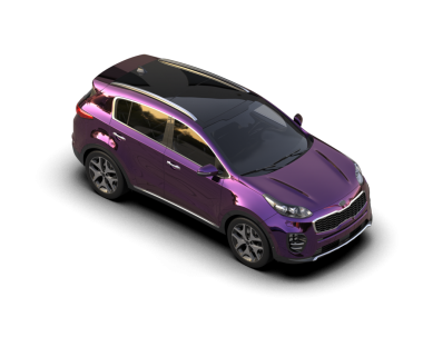 Siyah arka planda modern araba