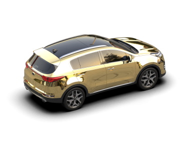 beyaz arka planda modern araba.