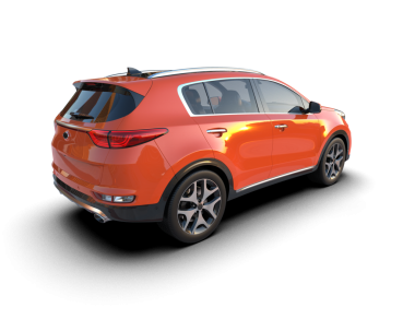 Modern lüks araba. 3d oluşturma